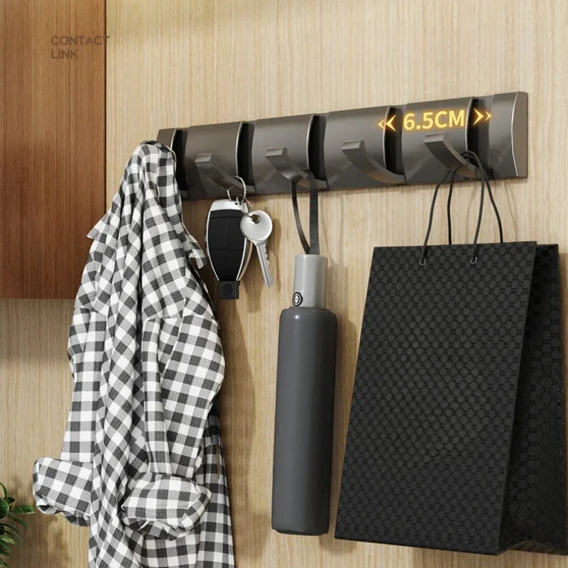 Space aluminum hooks for household multifunctional foldable use