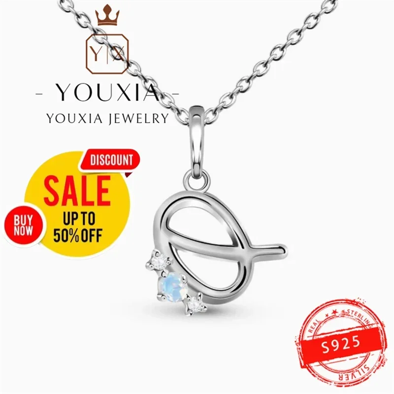 

European and American style simple design party fashion 925 silver jewelry ladies high-end jewelry necklace