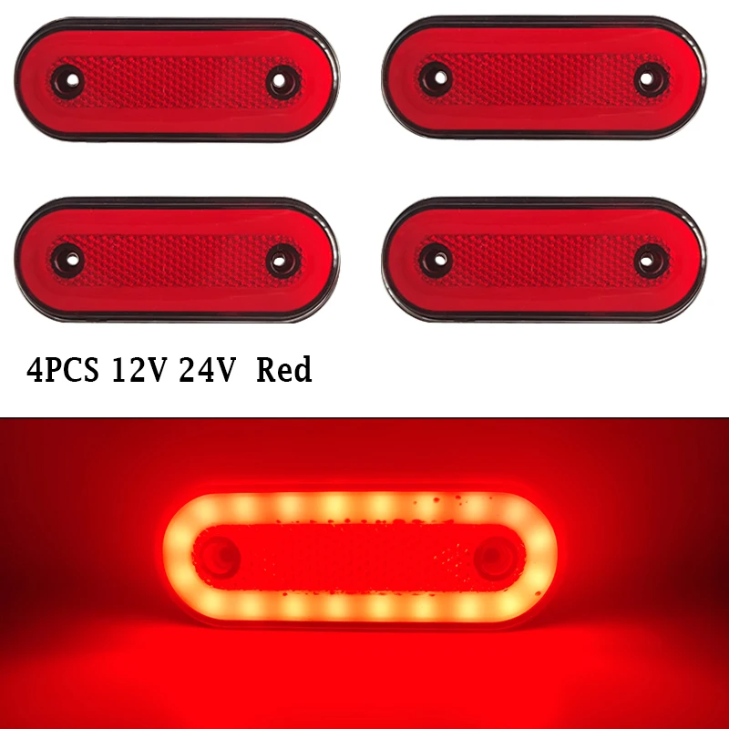 10 pz/4 pz 12 V 24 V Luce di posizione laterale LED Luci del rimorchio Riflettore Van Luci di ingombro per Scania Camion Per camion DAF Per Isuzu  34