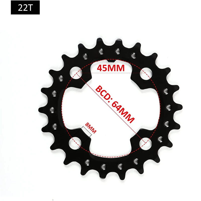 MTB Bicycle Chainring 24T/32T/42T 26T/38T 10S Bike Chainring 22T/32T/44T 9S 104B