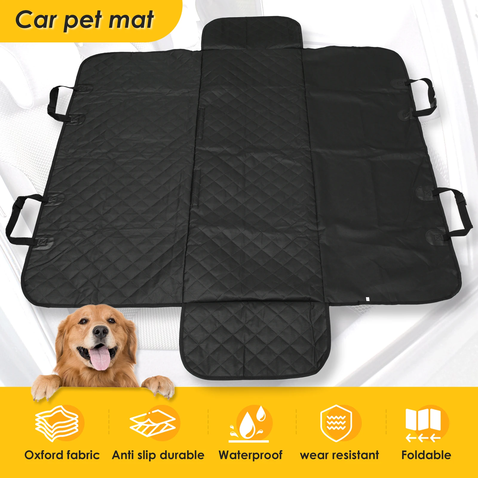 Dog Car Seat Mat Waterproof antifouling Pet Carrier Mattress Wear Resistant Protector Machine Washable Dog Hammock Travel
