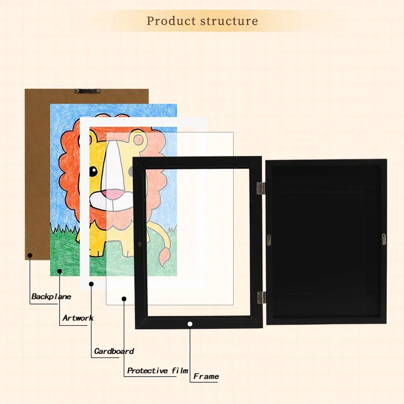 Children Art Frames Magnetic Front Opening for Poster Photo Drawing Paintings Pictures Kids Art Pictures Display Frames art frames photo frame
