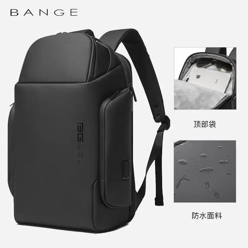 BANGE Laptop Backpack Large Capacity Business Men's Waterproof Travel Backpack