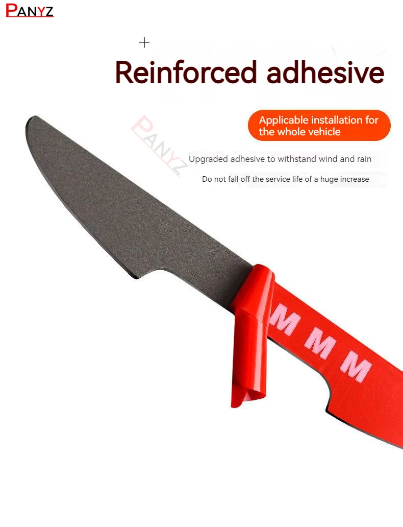4pcs Car Door Anti-collision Strip Car Mirror Carbon Fiber Protective Tape Body Anti-scratch Stick Decorative