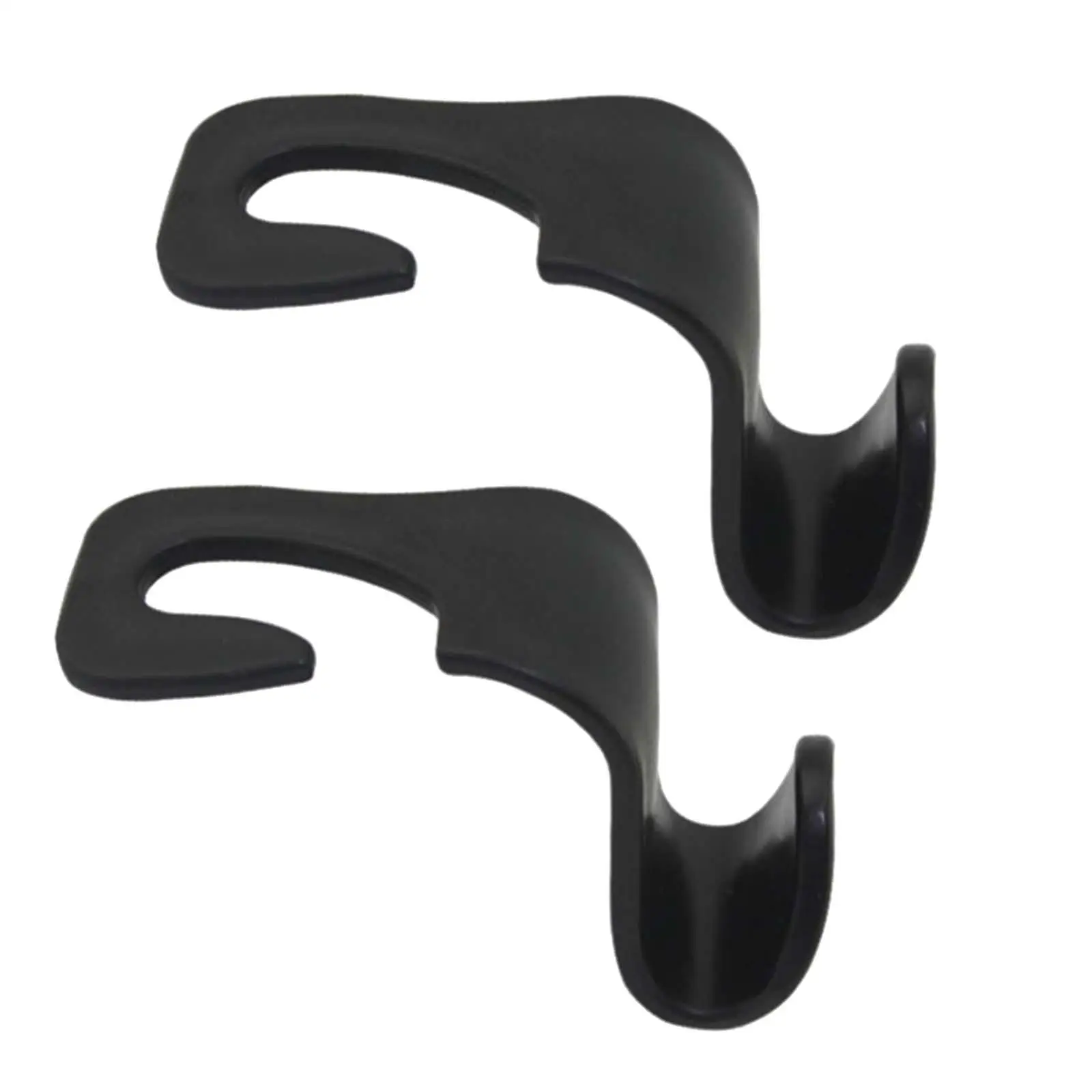 

2x Headrest Hooks for Car S Type Portable Hanger for Grocery Purse Coat