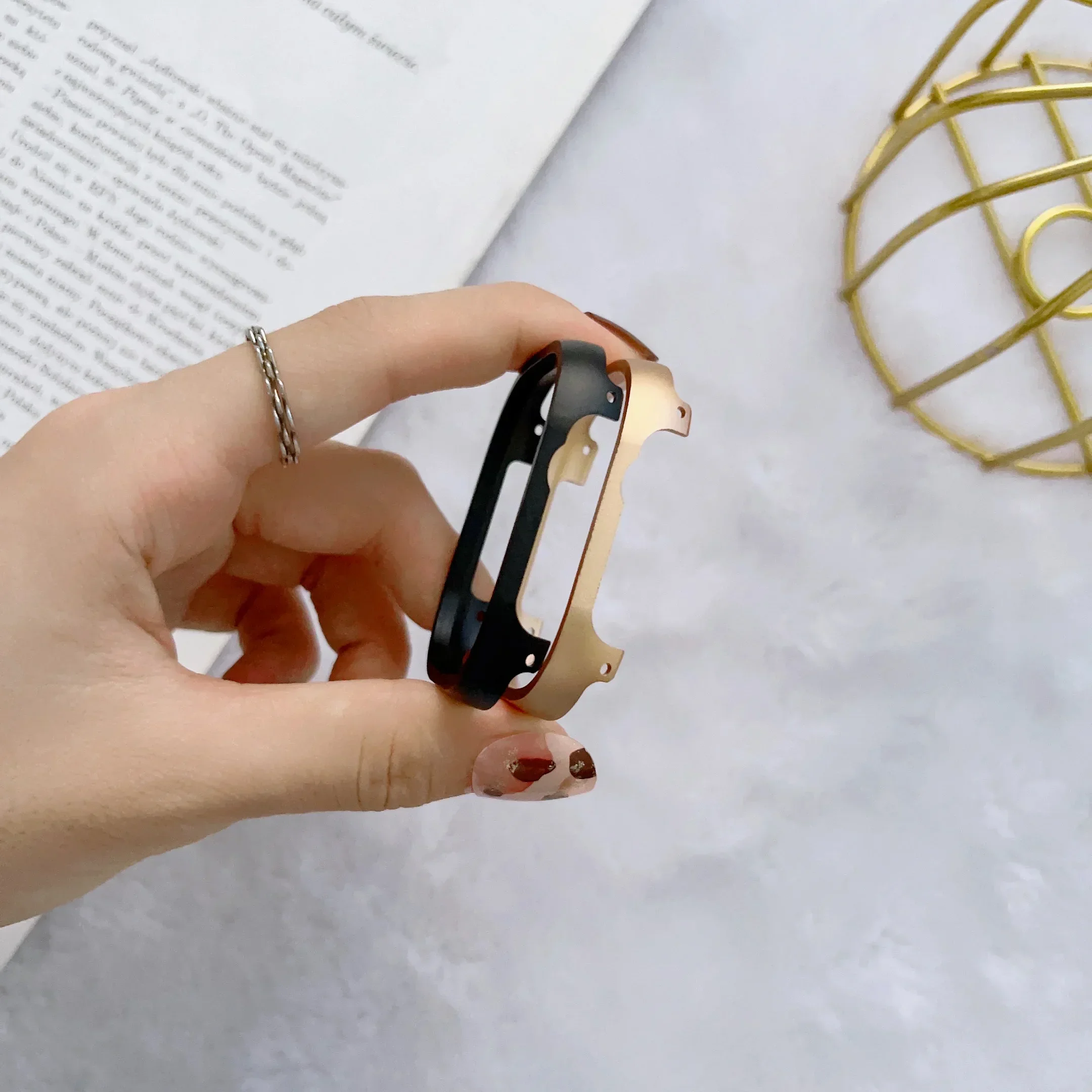 Aluminum Alloy Metal Protective Cover Bumper Frame for Apple Watch - No Glass