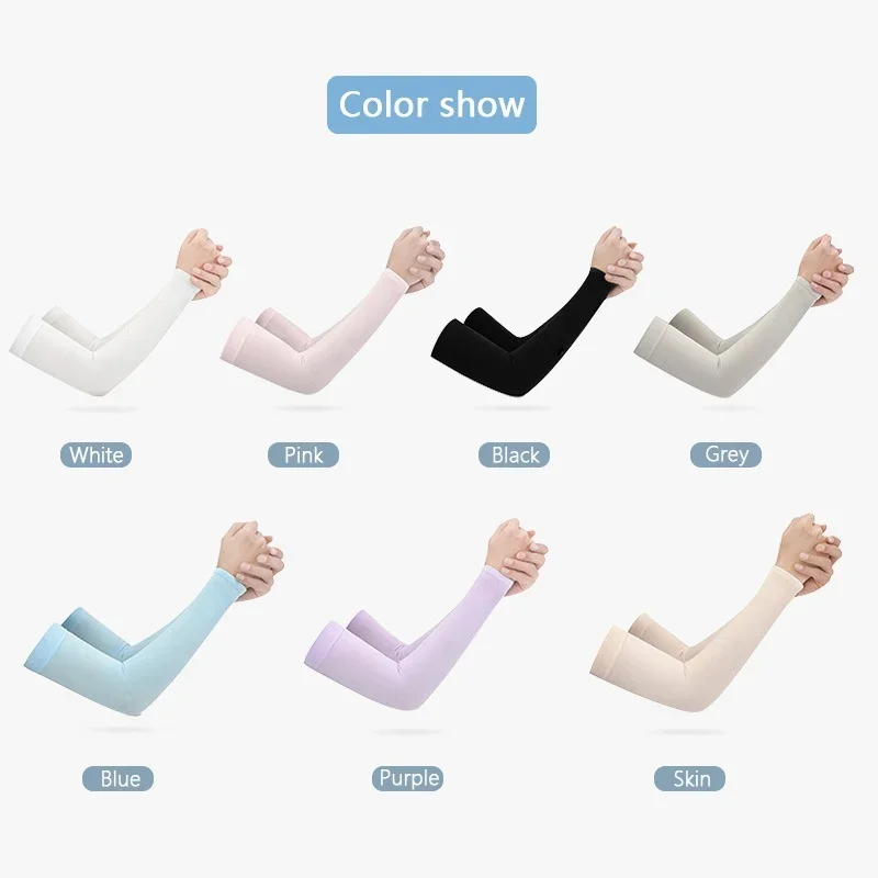 Sun Protection Arm Sleeves Unisex Arm Guard Warmer Sports Sleeve Sunscreen UV Protection Gloves Support Running Fishing Cycling Skiing