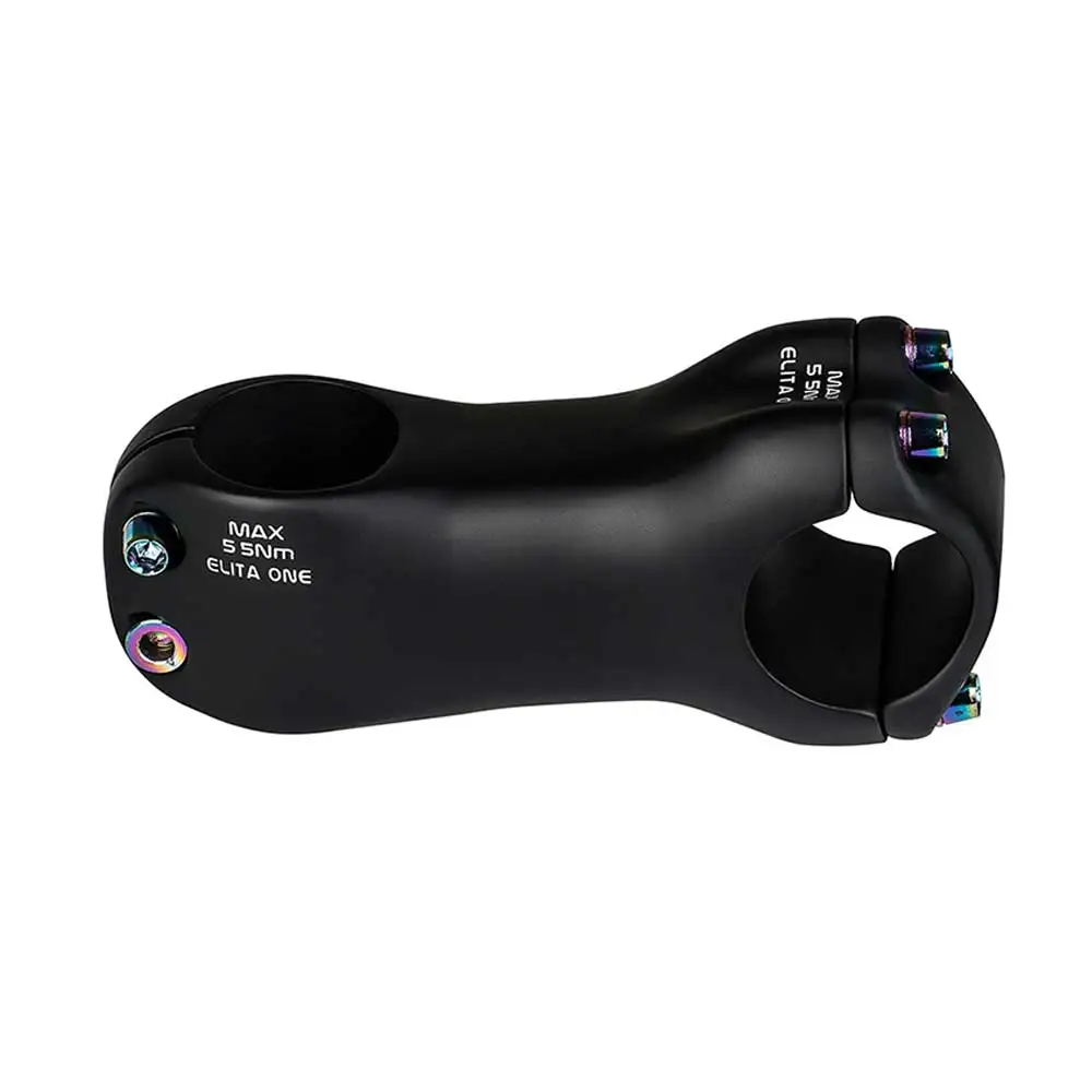 Elitaone Carbon-Fahrradvorbau, 6 Grad, 31,8 mm, MTB-Rennrad-Lenker, kompatibel mit 70–130 mm Länge für verbesserte Fahrraderfahrung – Detail 1