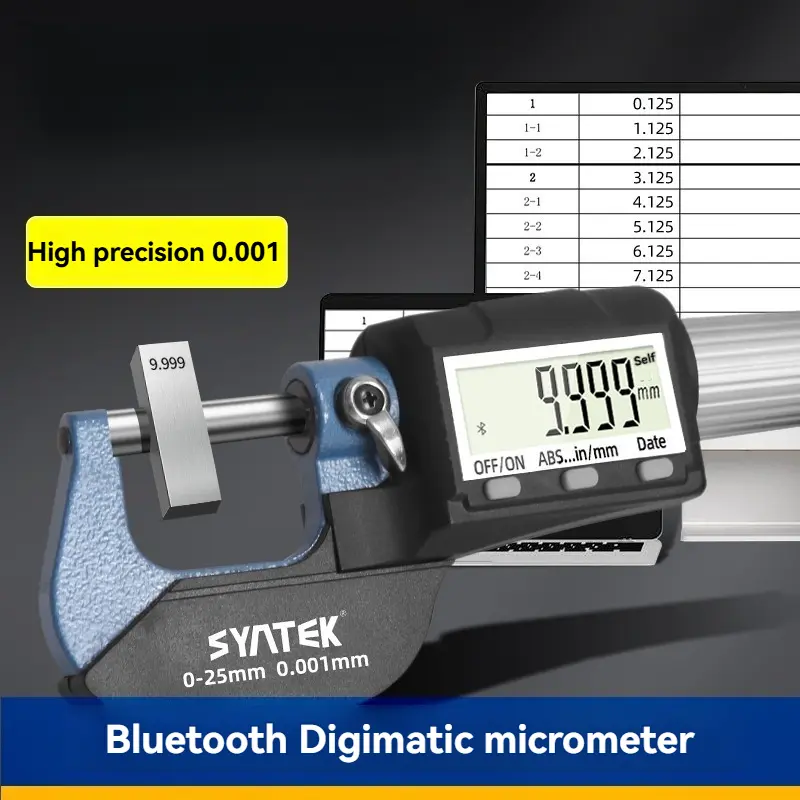 High-precision Bluetooth Electronic Digital Micrometer 0-25-50-75mm 0.001MM Micrometer Digital Industrial Grade image 6