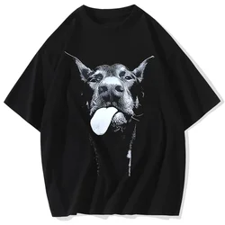 Gothic Letter Print Men's Oversized Vintage T-Shirt - S (2)