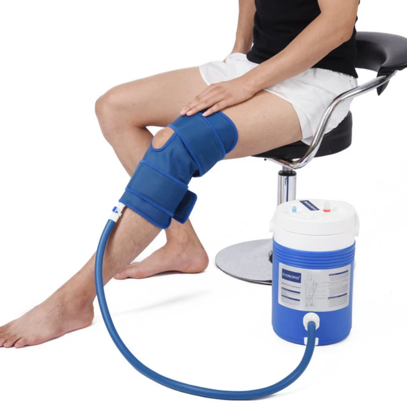 

Cryocuff Knee Cooler Cold Therapy Ice Machine Cryotherapy Cuff Machine Combines Compression