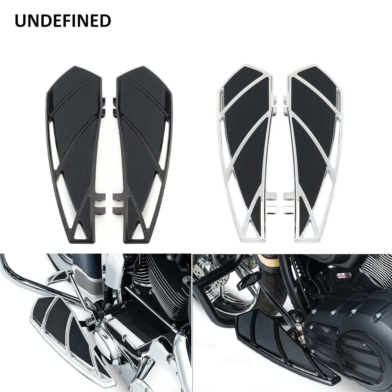 

Phantom Floorboards Driver Floor Boards Front Footrest for Harley Touring Road King Electra Street Glide 1986-2023