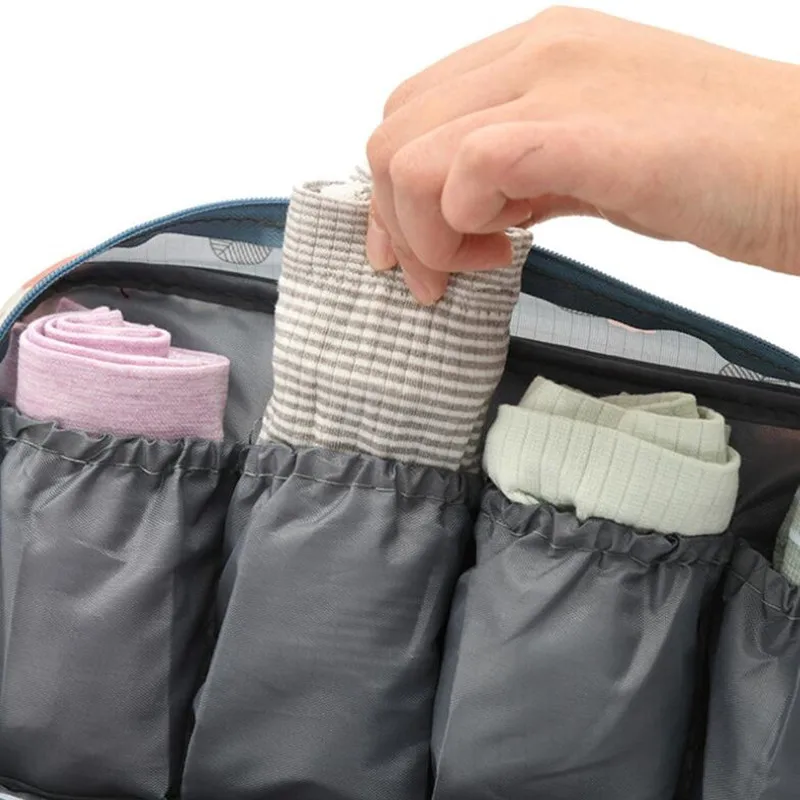 Women Bra Storage Bag Bedroom Underwear Packaging Cube Multifunctional Bra Panties Socks Finishing Pouch Ladies Travel Organizer