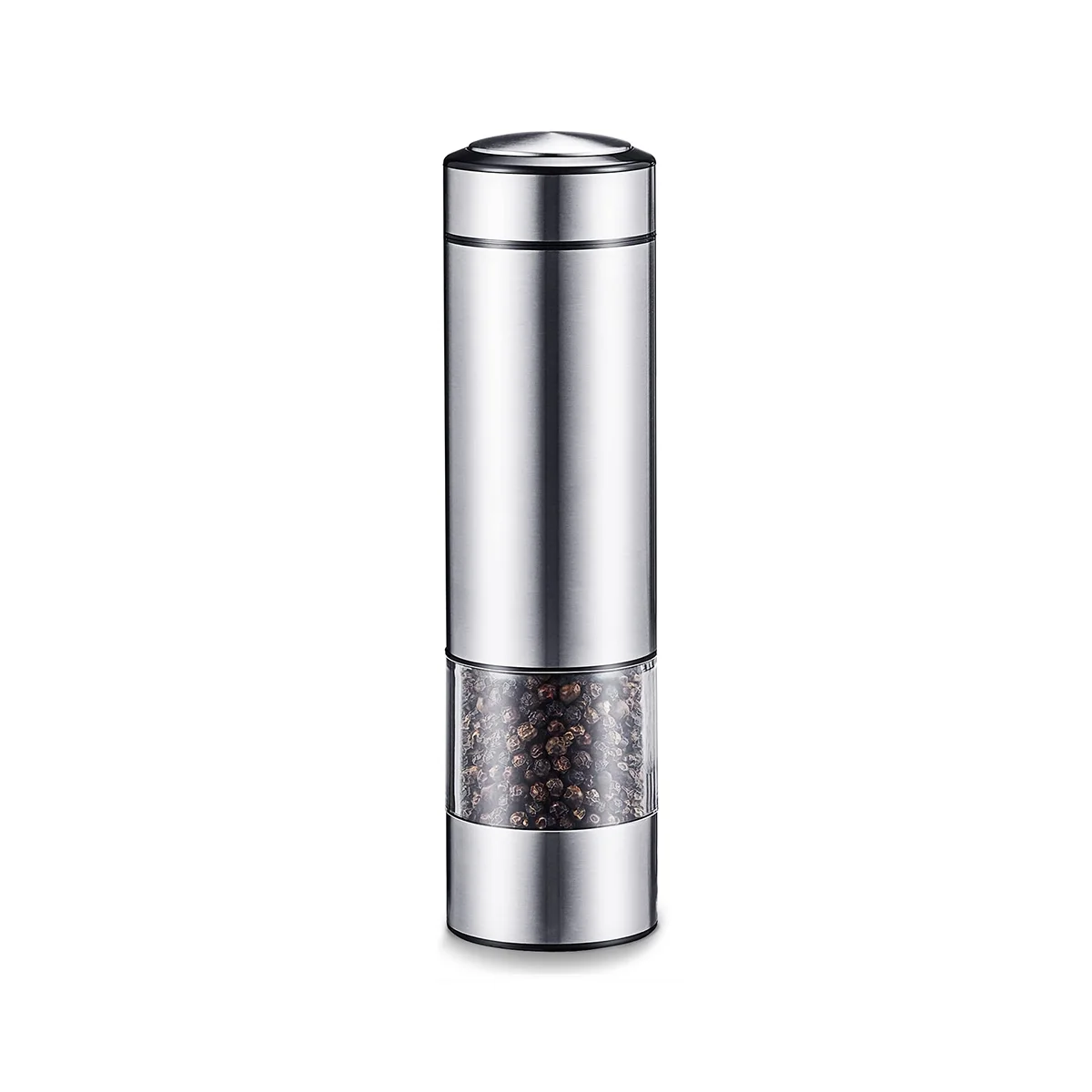 

Electric Pepper Grinder, Automatic Pepper Mill Grinder, Stainless Steel Battery Operated Salt Grinder Refillable