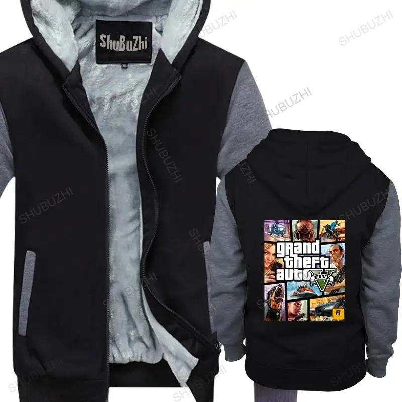 Uomo Streetwear Con Cappuccio Cerniera Grand Theft Auto Gta Giacca Uomo Street Long Con Gta 5 Mens Shubuzhi Fleece Hoodies