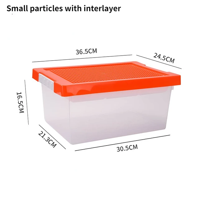Sterilite Small Clear Storage Box with Aqua Latch