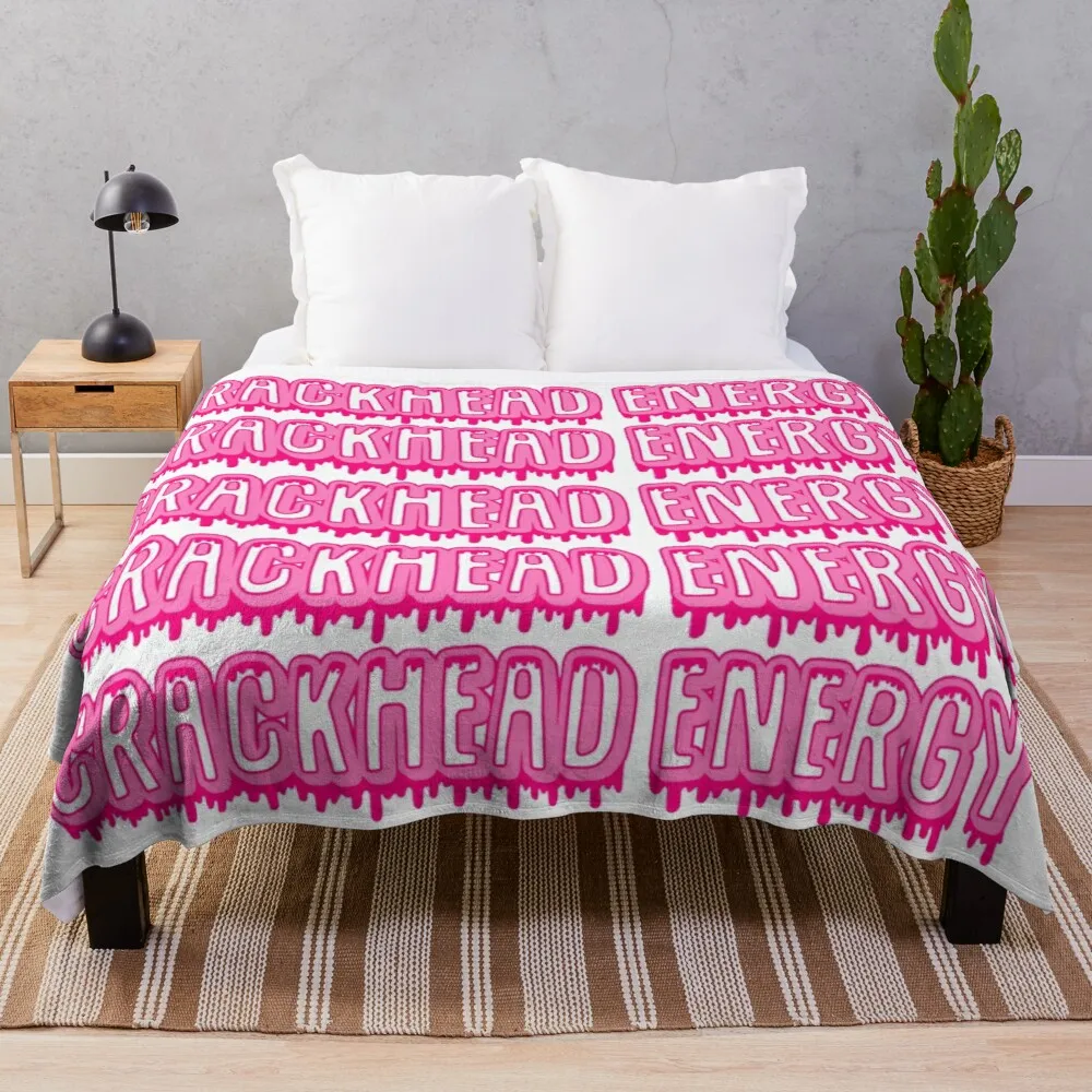 

Crackhead Energy Throw Blanket Tourist Blanket