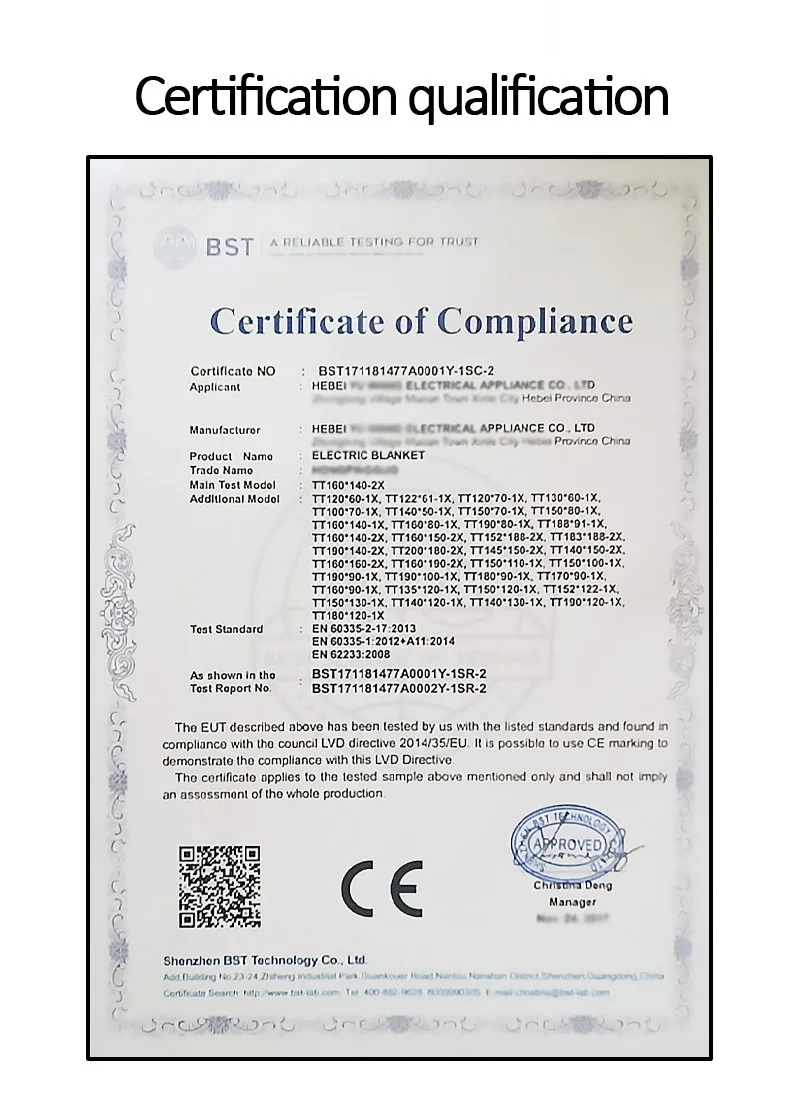 Description Picture 3 of itemElectric Blanket 220V EU /110V US Plug Striped Printing Winter Insulation Heating Electric Blanket Constant Temperature Control