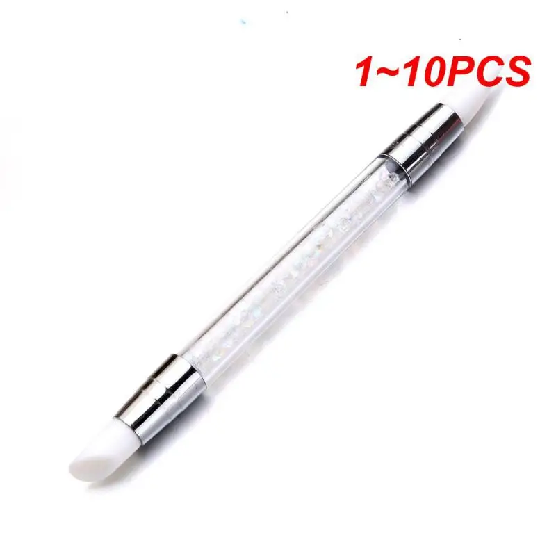 

1 ~ 10 шт. двухсторонняя силиконовая скульптурная ручка для дизайна ногтей восковой карандаш для фотографий Профессиональная 3D резьба точечные аксессуары инструменты