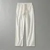 Linen Pants Men Plus Size 9XL 8XL Pants Summer Linen Trousers Male Fashion Casual Solid Color Pants Big Size 8XL 9XL 4