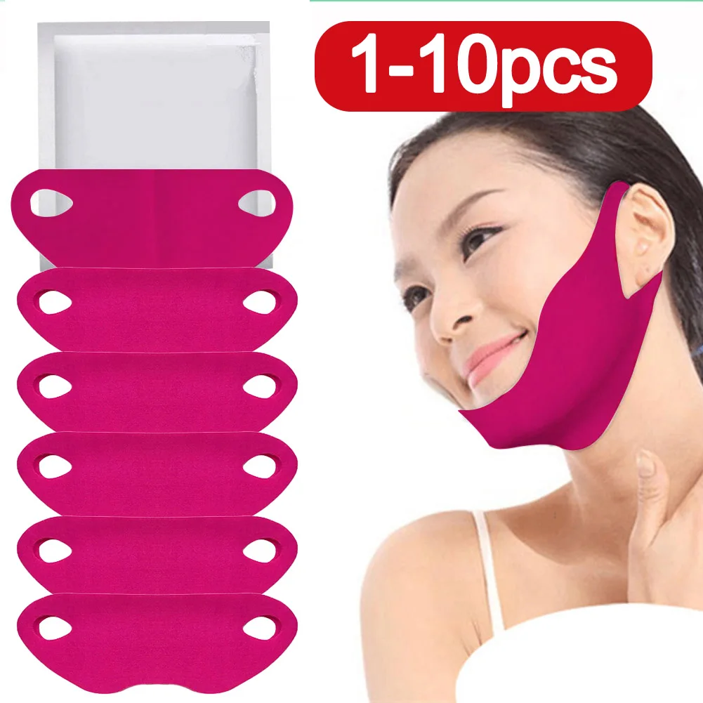 V-Line Face Mask Firming V-Shape Facial Mask Lift Tightening the Skin Moisturizing Treatmen For Face Slim Slimming Tools 1-10Pcs