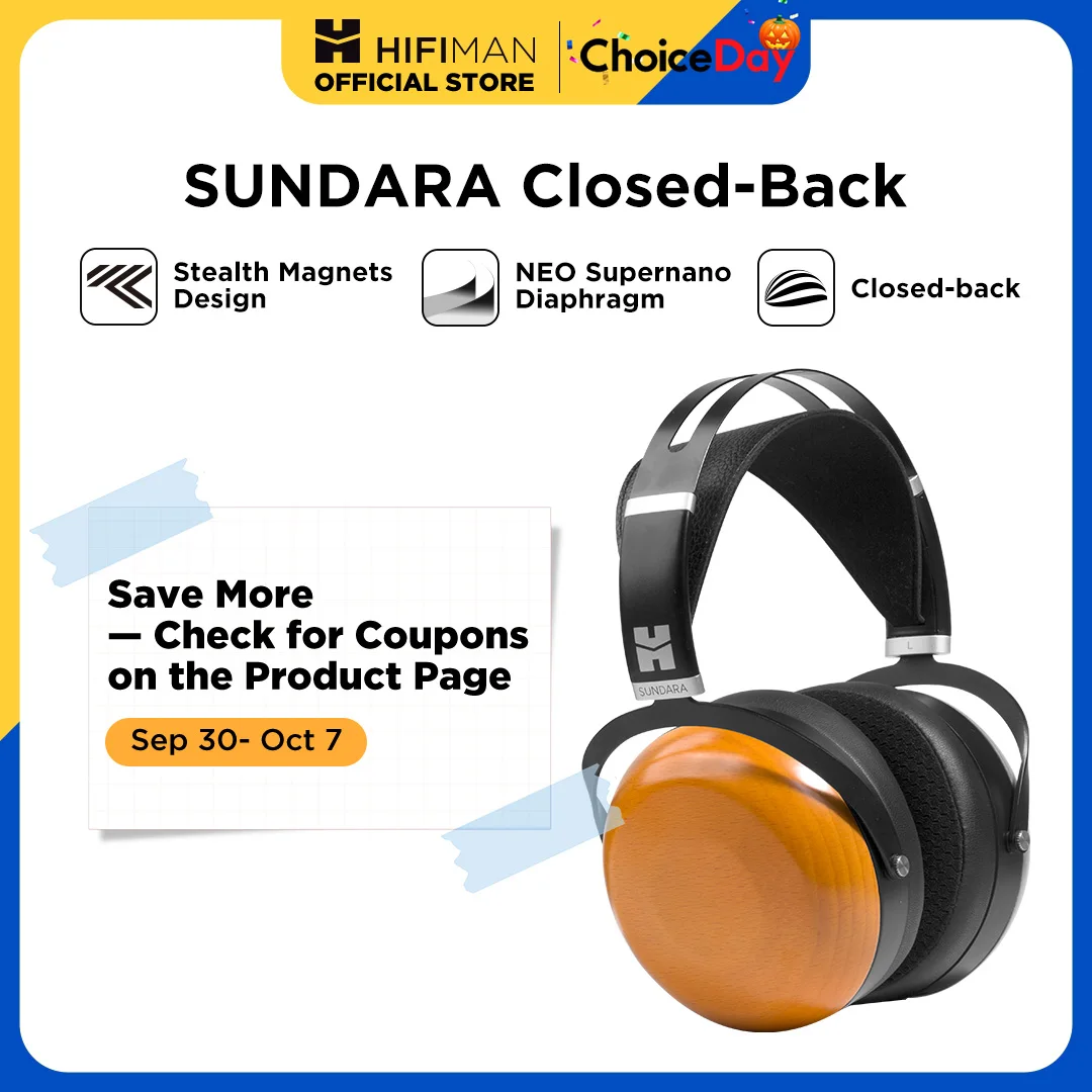 HIFIMAN SUNDARA Closed-back バランスケーブル付き HIFIMAN Sundara Closed-Back Headphone