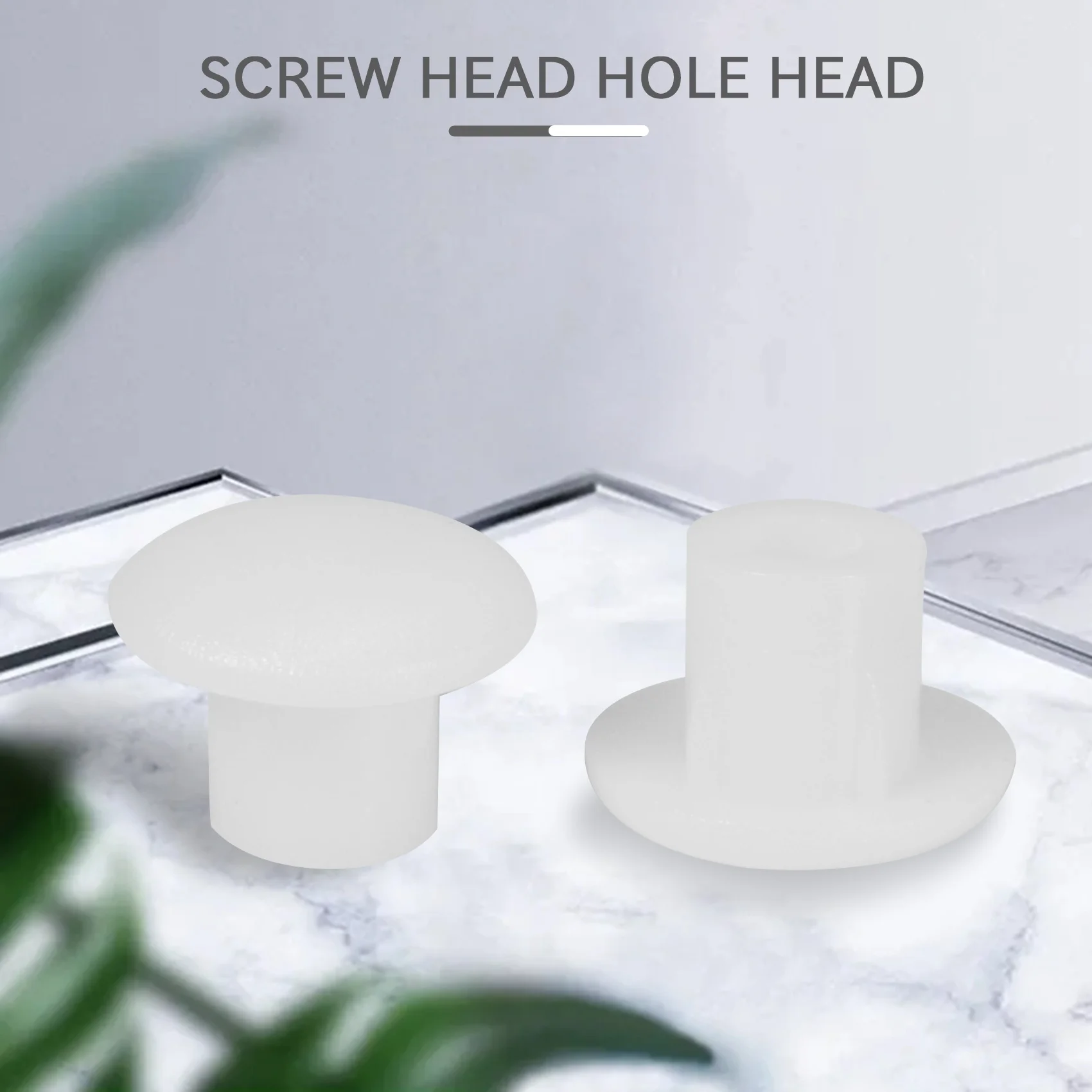 Home furniture decor 5 mm white plastic hole drilling cover 100 pcs furniture hole cover