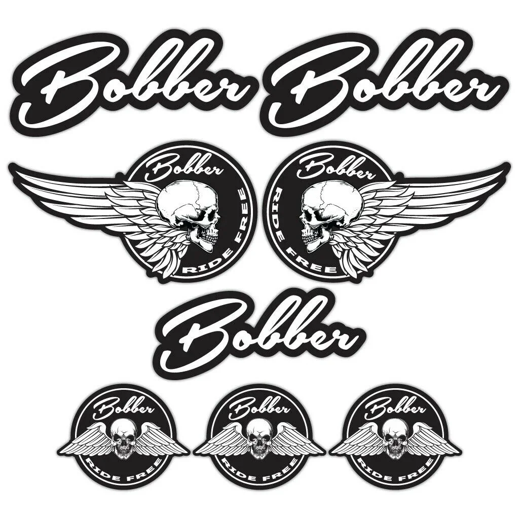 

Для 1 набора наклеек Bobber A4 мотоциклетные байкерские наклейки BW