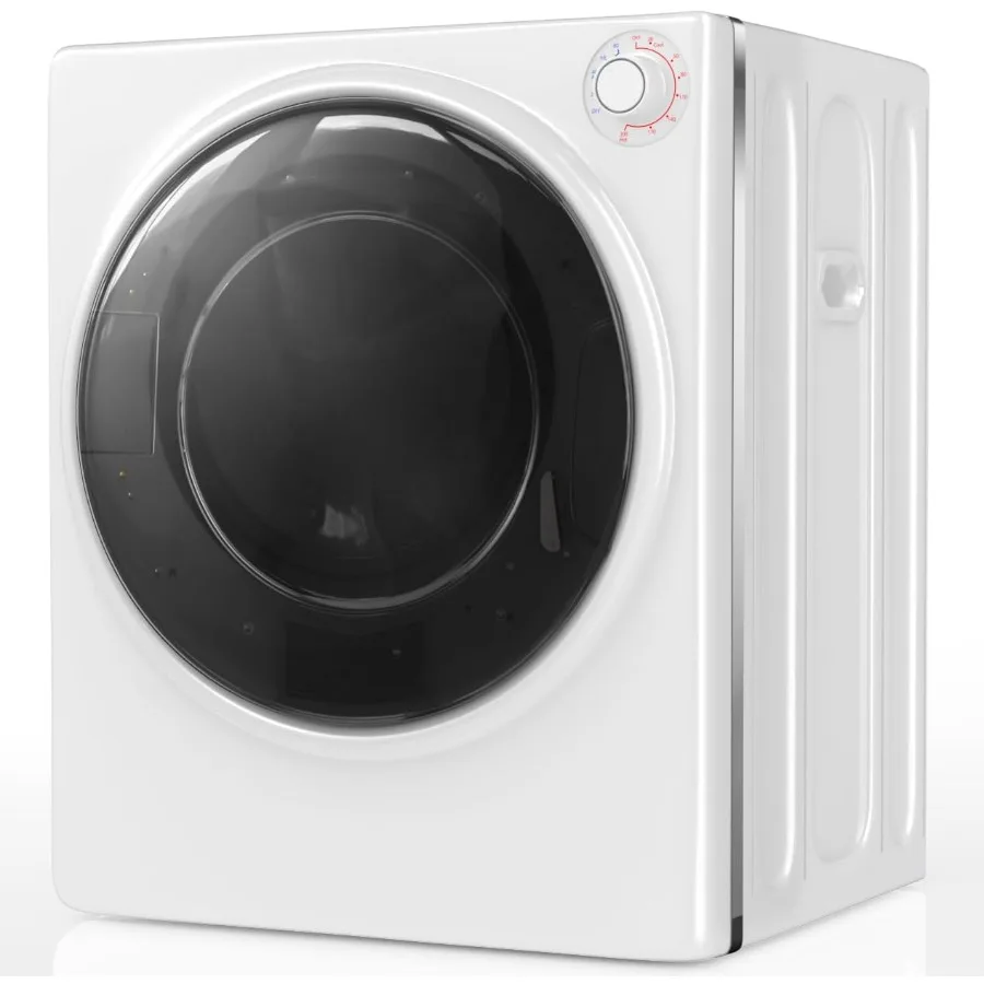 2.6 Cu. Ft Compact Dryer 1300W Portable Clothes Dryer with Stainless Steel Tub 10 lbs Front Load Electric with 4 Automati