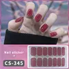 DIY Gel Nail Stickers Cured-free Long-Lasting Solid Color Nail Strips Patch Slider Sticker Full Cover Decal Nail Manicure Patch 4