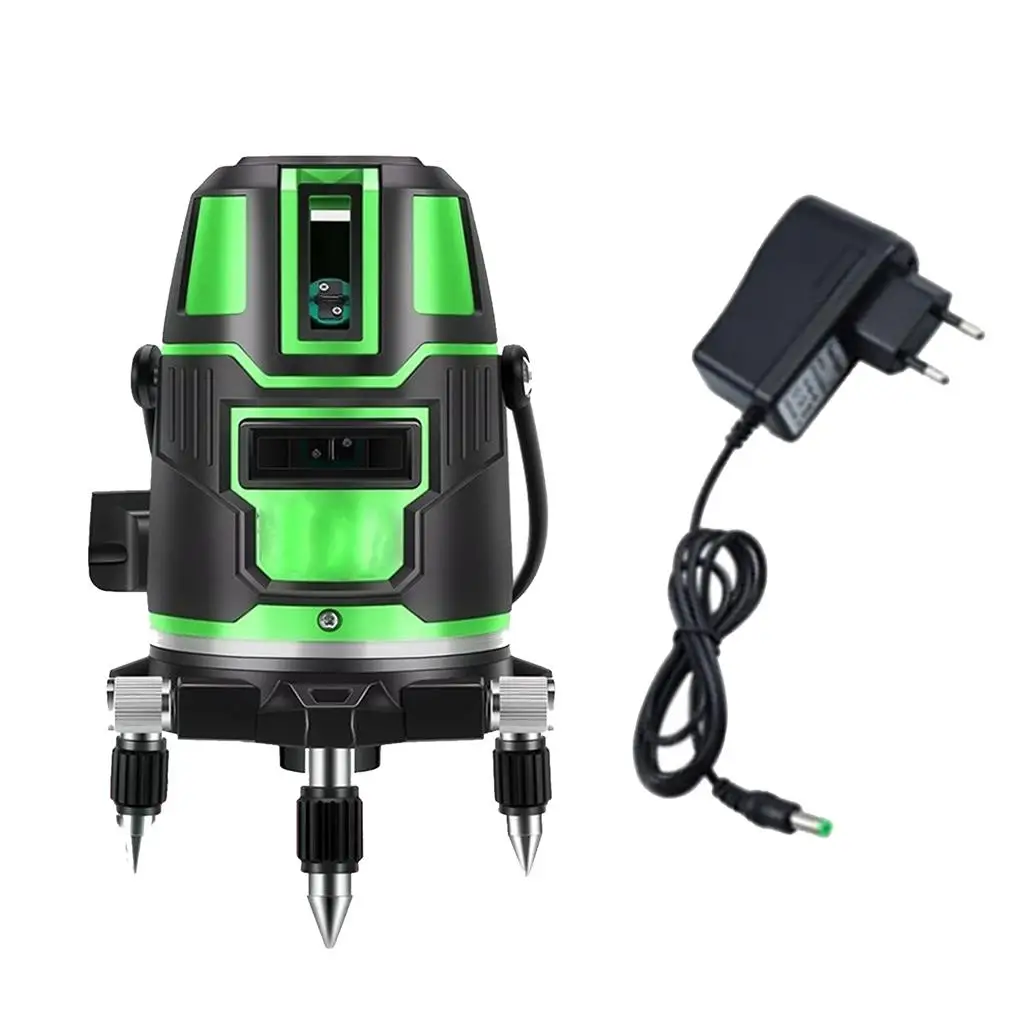 

5 Lines Laser Level Self-Leveling 360 Rotatable Horizontal Vertical Cross Green Laser Beam Line