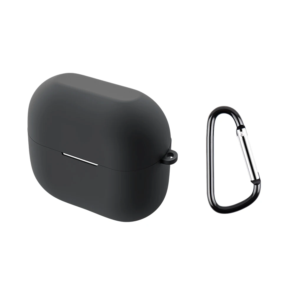Silicone Shockproof Dust-Proof Earbuds Case with Keychain