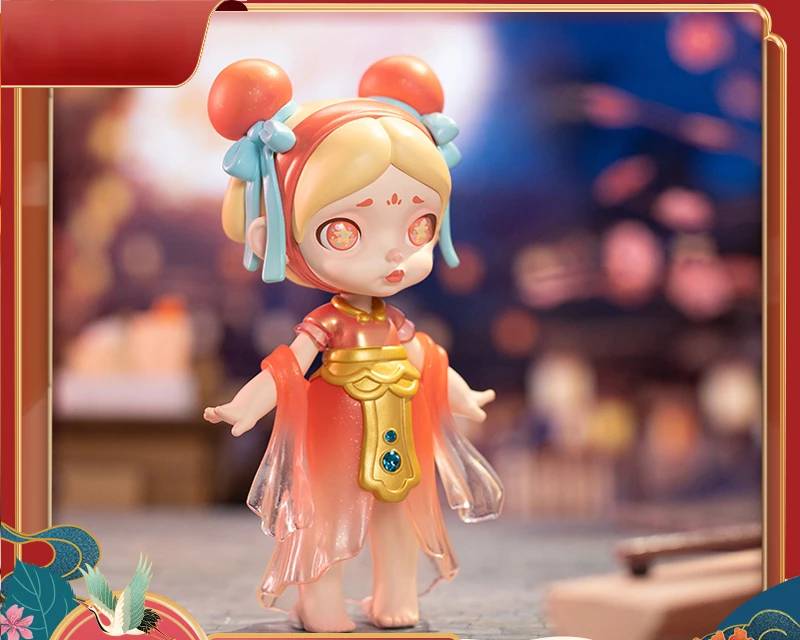 

LAURA Chinese Style Series Space Capsule Blind Box Toys Cute Anime Characters Hand Made Mystery Box Model Place Kawaii Girl Gift