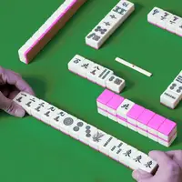 Mini Mahjong Game Sets Chinese Traditional Mahjong Sets With 144 Tiles And 2 Dice Leisure Table Game For Travel Family Friends 2