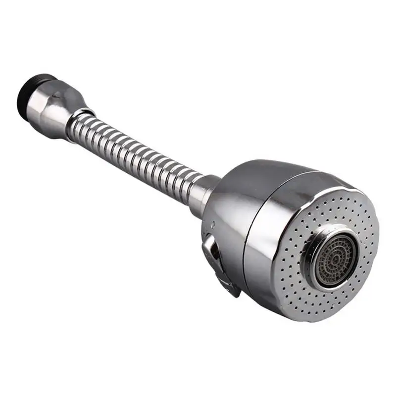 

Kitchen Spout Faucet Extender Flexible Tap Extension Nozzle Filter Adapter Stainless Steel Rotate Faucet Nozzle For Cold/Hot