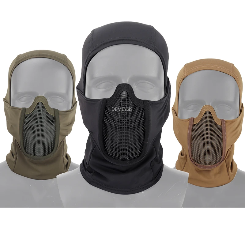 Airsoft Paintball Mask Fan Cs Paintball Protective Mask Tactical