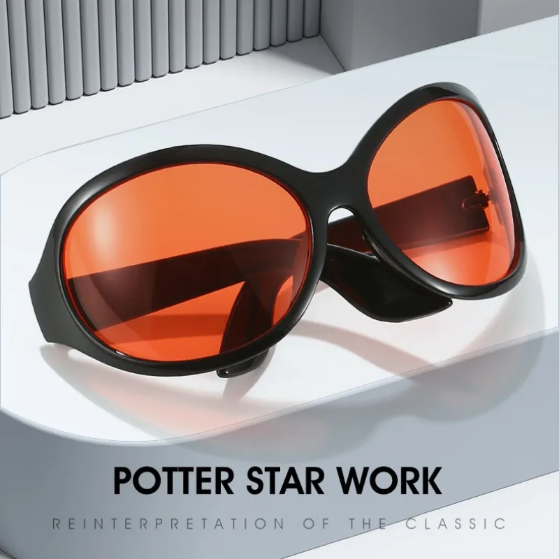 

2023 New Unique Irregular Hip Hop Oversized Sunglasses For Women Cool Sports Sun Glasses Men Y2k Vintage Gothic Shades Goggles