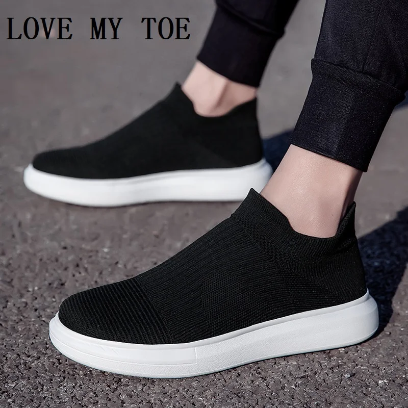 

2023 Couple Big Sizes Elastic Mesh Breathable Casual Chaussure Femme Sport Flats Ladies Trainers Shoes For Women Zapatos Mujer