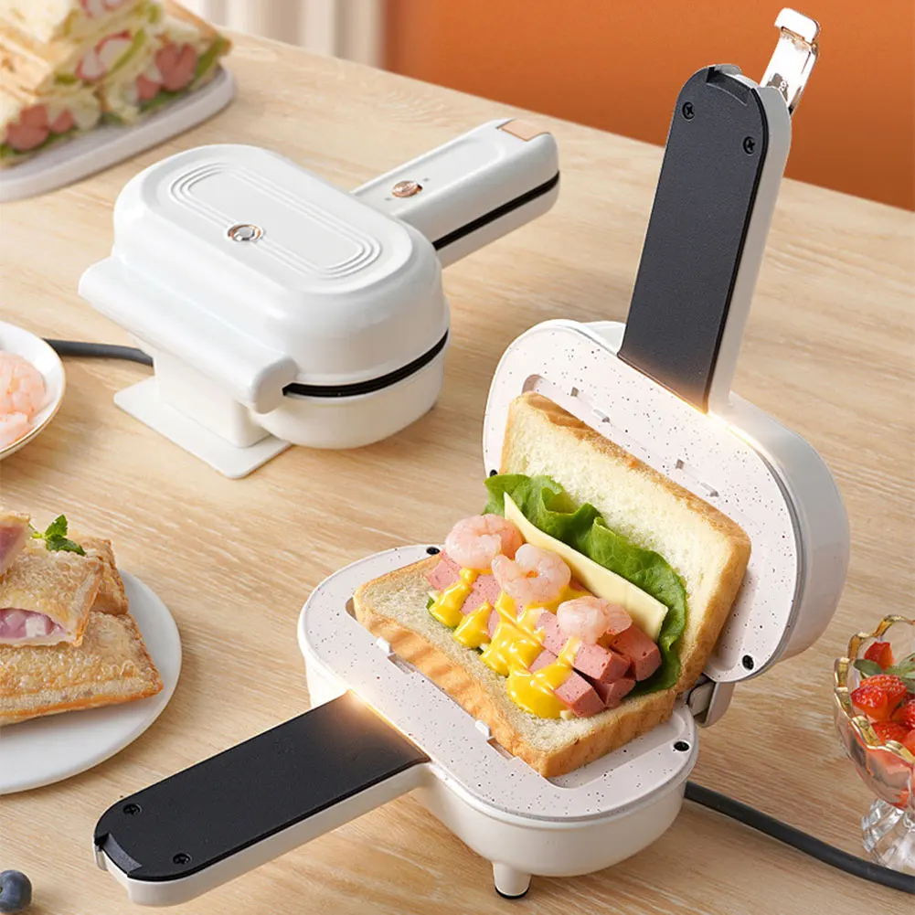 Sandwich Maker Mini Baking Pan Spill Proof Bread Hot Dog Toaster Non Stick Sandwich Making Machine for Home Kitchen