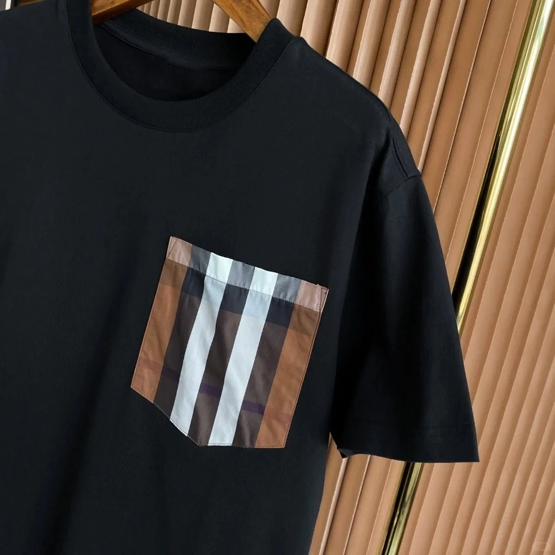 2024 New In Luxury Brand Design High Quality Men And Women Summer Tshirt Cotton Stitch T-shirt Tops Short Sleeve Tee Clothing