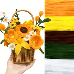 Bulk Pack of 500/600 Pipe Cleaners - 12 - Inch Chenille Stems for DIY Crafts and Art Projects (Sunflower set)