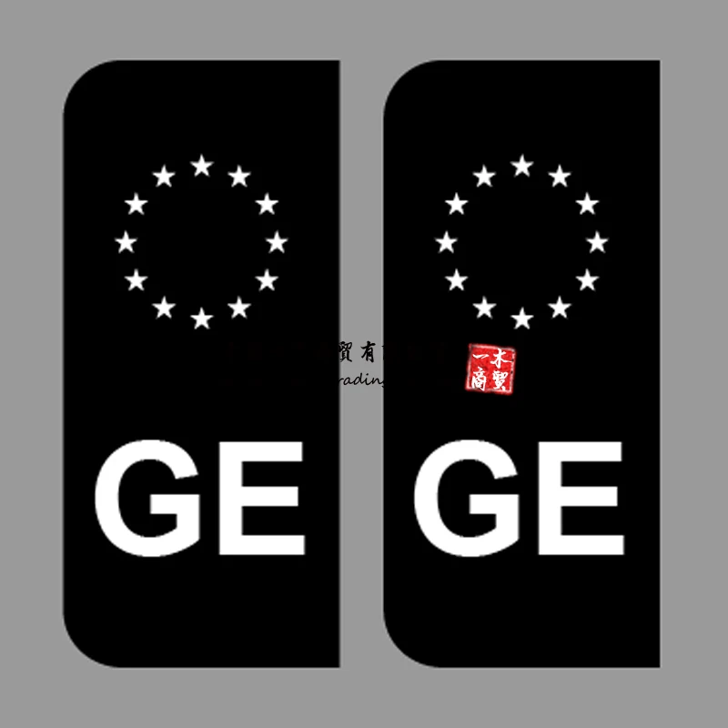 

Ge Car Number Plate Sticker Union GEORGIA Number plate decals No Eu Flag Brexit vinyl Car Stickers