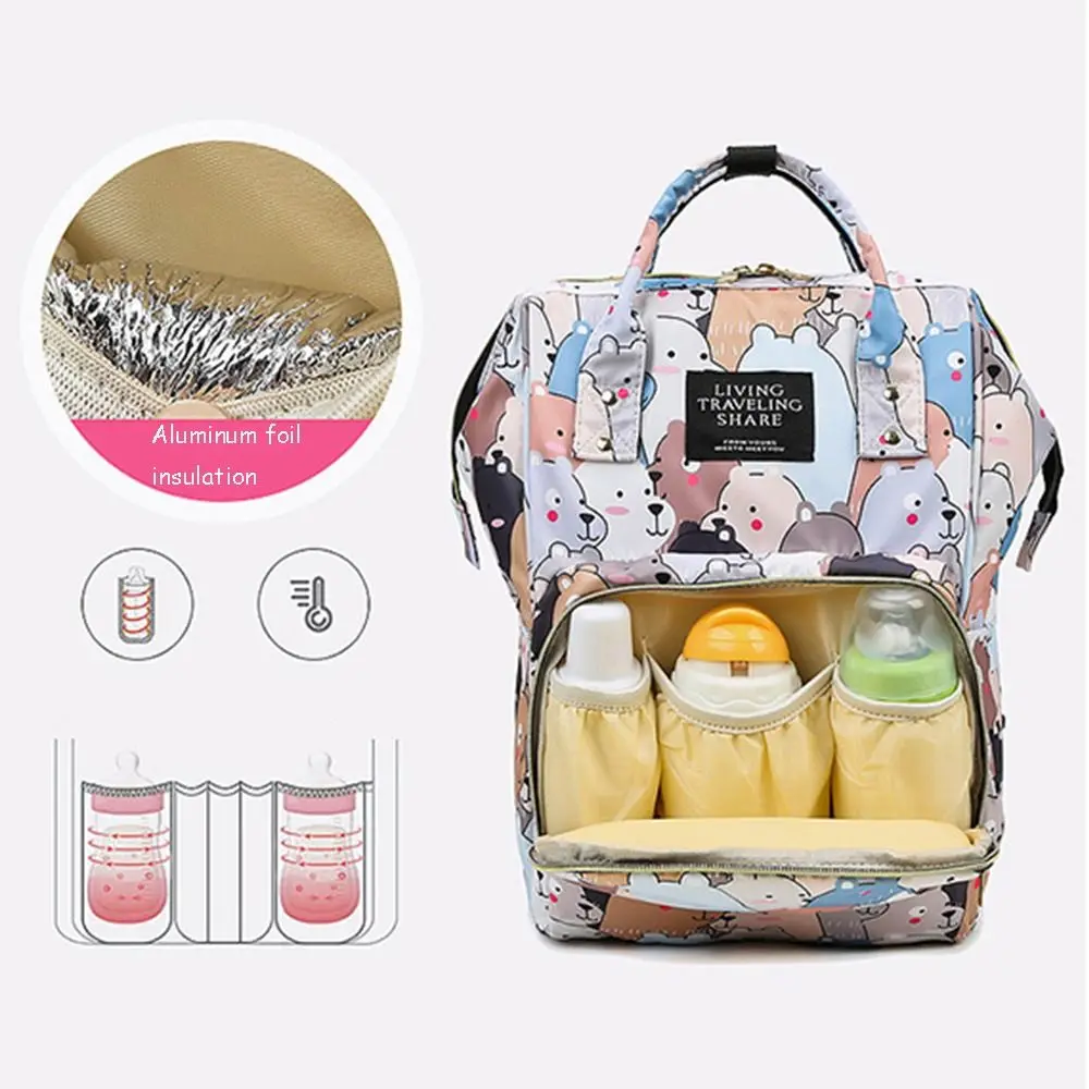 Resistant Waterproof Baby Care Pockets Nappy Changing Tote Bag Storage Bag Nappy Bags Mummy Bag Diaper Bag Travel Backpack