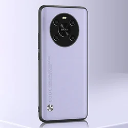 Custodia per telefono in PU pelle di lusso con protezione totale opaca