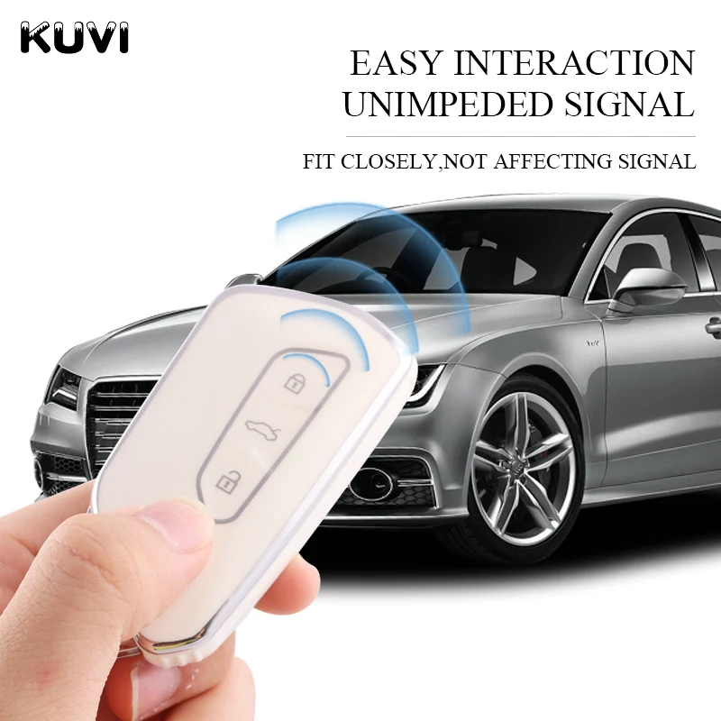 Key Case Cover Soft TPU Car Remote for VW Volkswagen Golf 8 MK8 For Skoda Octavia For Seat Protection Shell Accessories