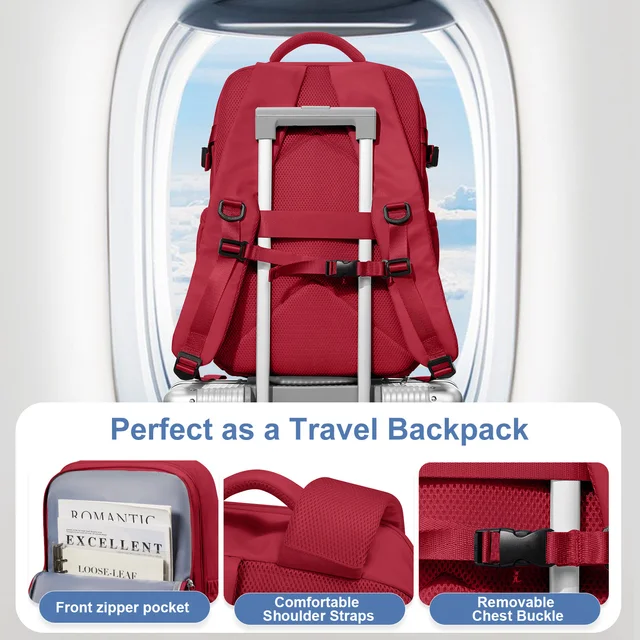 Airplane Approved Backpack for Women Travel Backpack Large Capacity Hand Luggage Multifunctional Bag Men Waterproof Laptop Bag 5