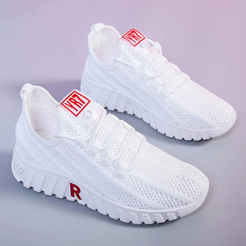 Koda | Women's Mesh Chunky Sole Lace-Up Trainers Colour Block