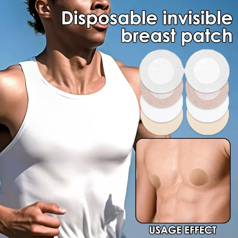 Traceless Nipple Cover Men Self-adhesive Thin Chest Patch Avoid Injury Breathable Nipple Covers Anti Convex Point Chest Tapes