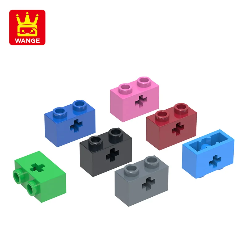 

20 Pcs/lot 1x2 Cross Axis Hole Block Moc Color Accessories Compatible with 32064 Brick DIY Children's Toy Assembly Gift Box