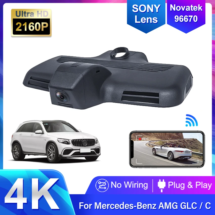 

4K 2160P Car DVR Dash Cam Rear View for Mercedes Benz GLC glc250d glc350d glc43 glc63 x253 c253 C Class C220d C43 C63 W205 C204
